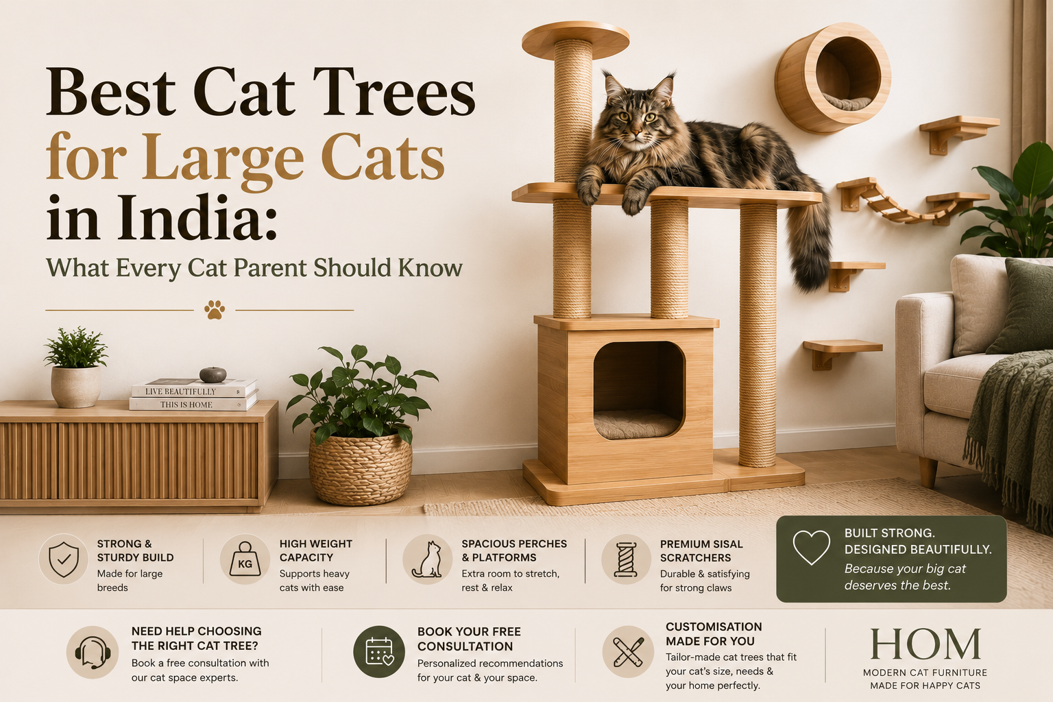 Best Cat Trees for Large Cats in India: A Complete Buying Guide for Cat Parents