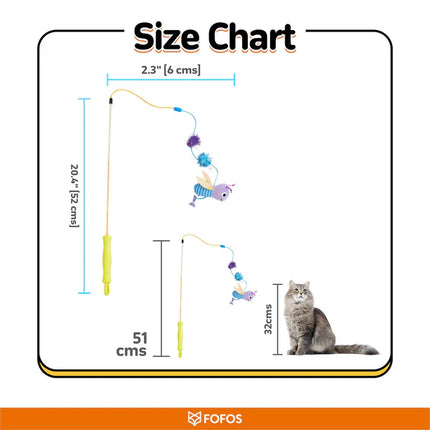 Fofos Wand Let's Fly Together Toy for Cats