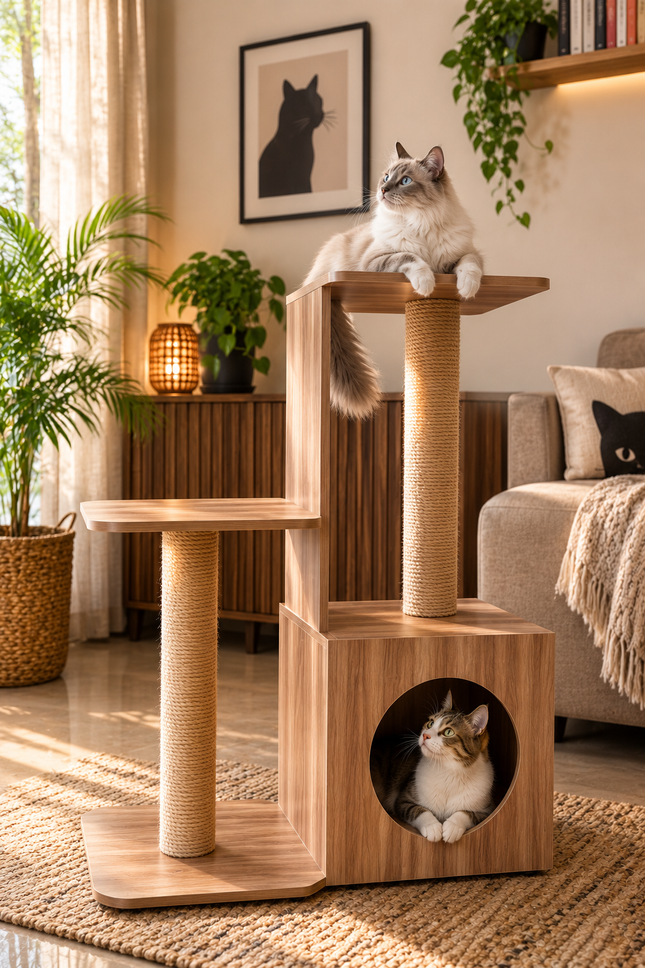 House of Meows -  Oscar Modern Cat Tree