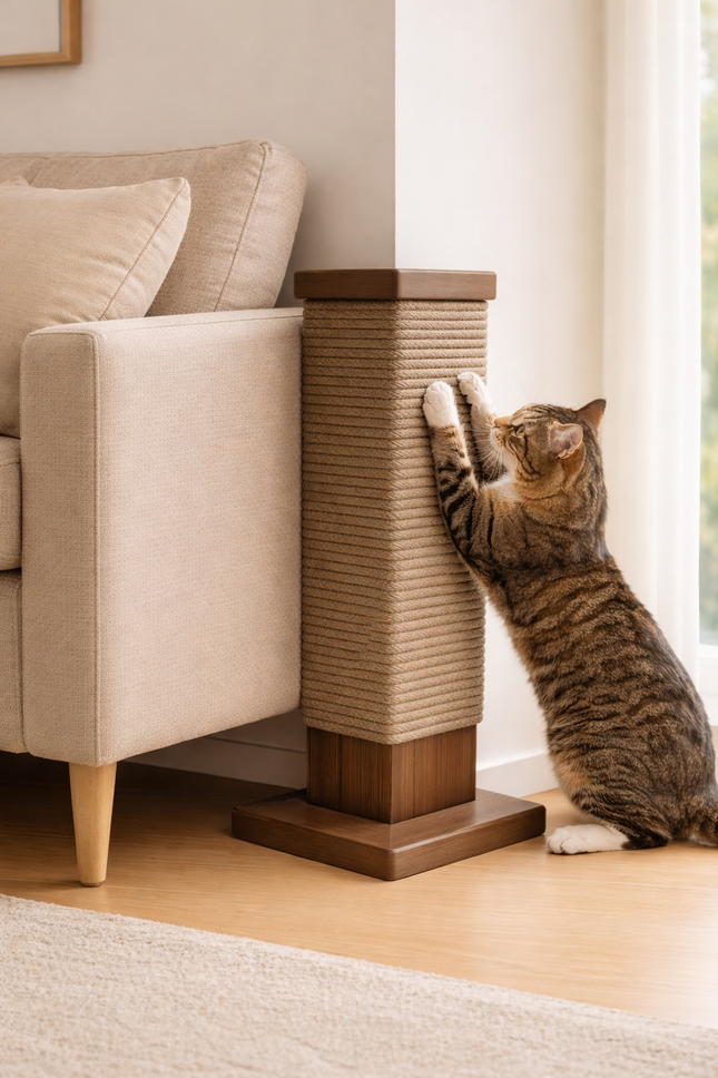 House of Meows – Corner Buddy Sisal Cat Scratcher