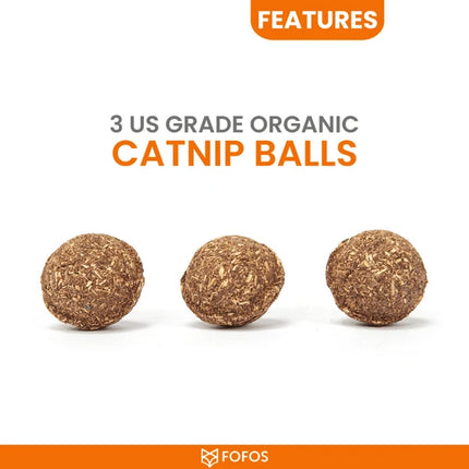 Barkbutler x Fofos Eagle with Catnip Balls Interactive Toy for Cats