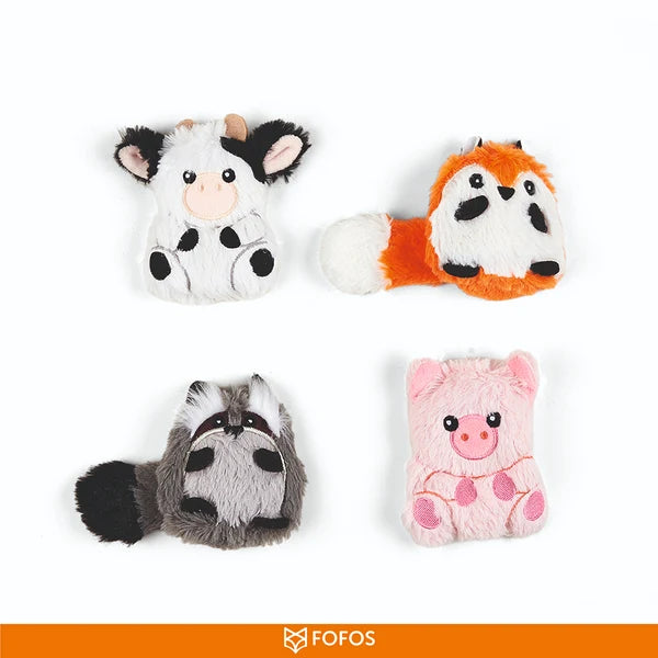 Barkbutler x Fofos Floppy Crinkle Fox Catnip Toy for Cats