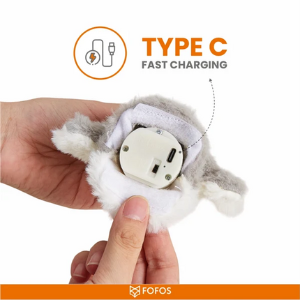 Barkbutler x Fofos Swinging Penguin Interactive Toy for Cats (White/Black)