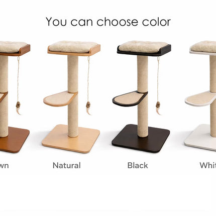 Hom– SlimFit Cat Tree | Space-Saving Wooden Climber