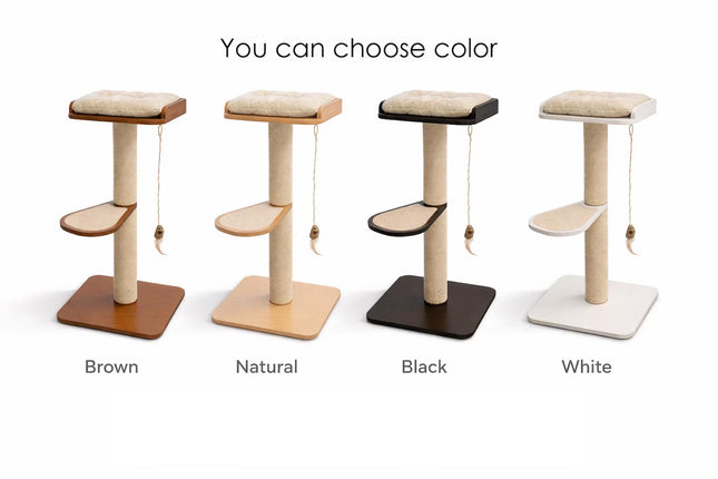 Hom– SlimFit Cat Tree | Space-Saving Wooden Climber