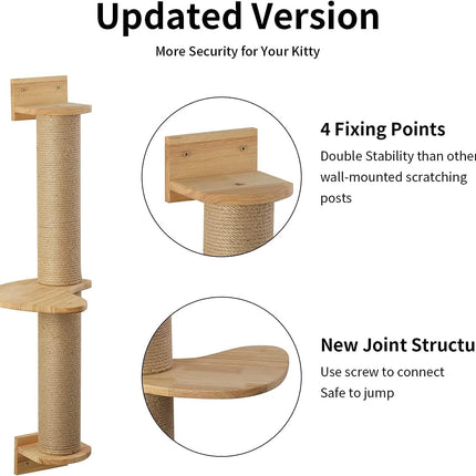 House of Meows –  Vertical ClimbStep Wall Scratcher