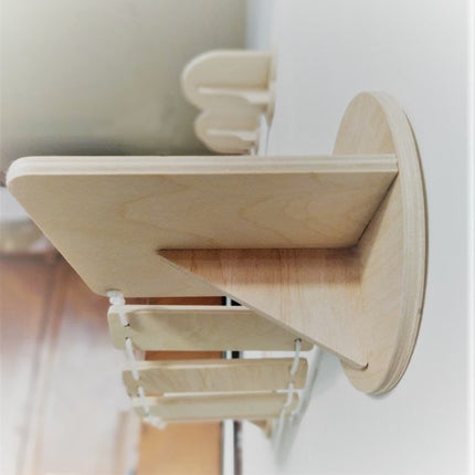 House of Meows – Modern Cat Wall Bridge with attached Shelves