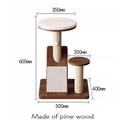 The Mini Meow Tower — Compact Cat Climb & Scratch Station by House of Meows