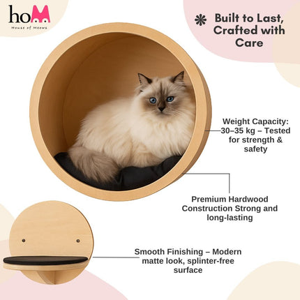 HOM Feline Haven Wall Kit ( Black color )