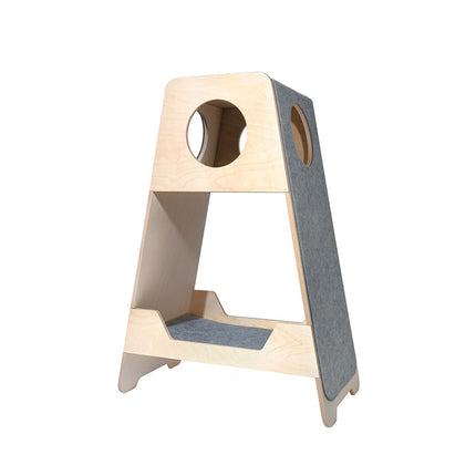 House of Meows – Modern Cat Tower & Dog House | Wooden 2-Level Pet Condo
