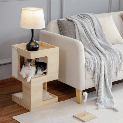 House of Meows – Minimalist Cat House Side Table