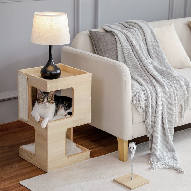 House of Meows – Minimalist Cat House Side Table