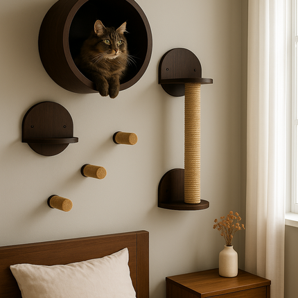 HOM Feline Haven Wall Kit ( Black color )