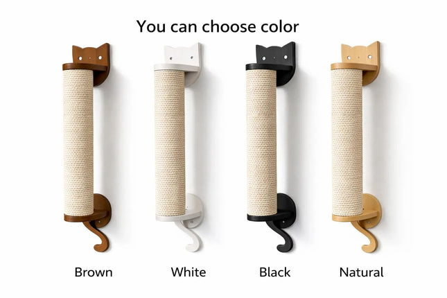 Modern Vertical Sisal Scratching Post for Cats | Space-Saving Cat Furniture | House of Meows