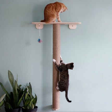 House of Meows – Cat Wall Activity Set | Hammock, Jute Steps & Pole Scratcher