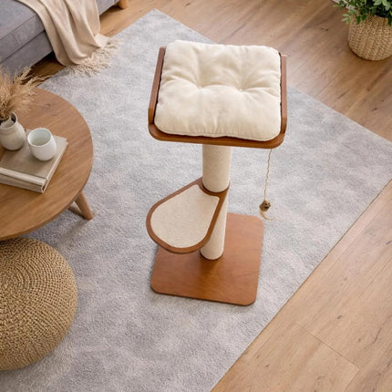 Hom– SlimFit Cat Tree | Space-Saving Wooden Climber