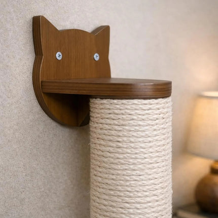Modern Vertical Sisal Scratching Post for Cats | Space-Saving Cat Furniture | House of Meows