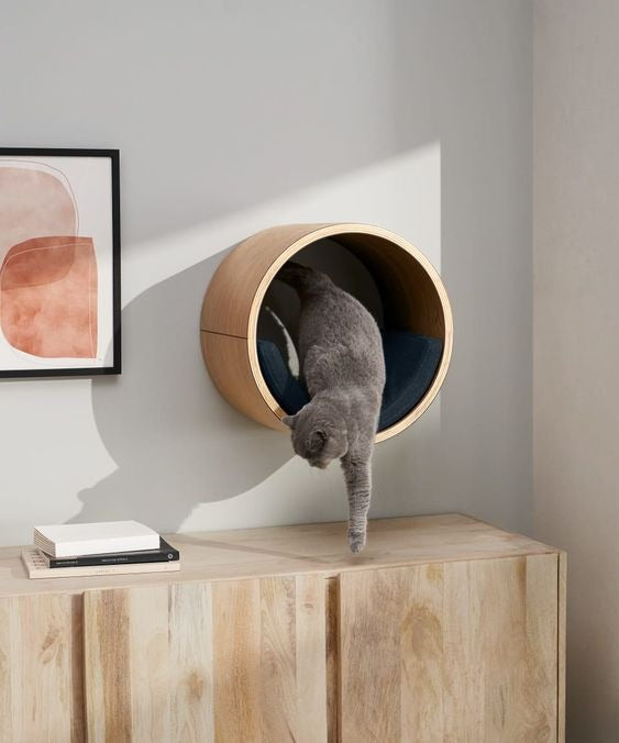 House of Meows Orbit Cat Pod – Wall Mounted Floating Cat Bed