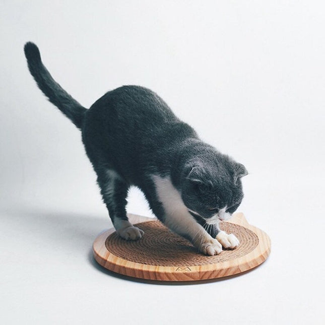 House of Meows – Kitty Face Cat Scratcher | Cute Compact Scratch Pad for Cats
