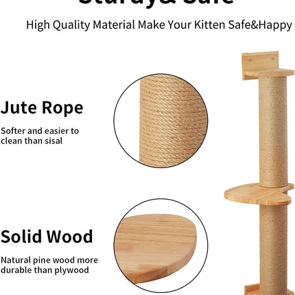 House of Meows –  Vertical ClimbStep Wall Scratcher