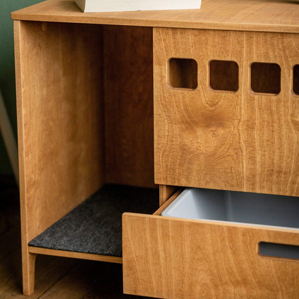 The Clean Cubby Litter Cabinet — Modern Plywood Cat Toilet by House of Meows