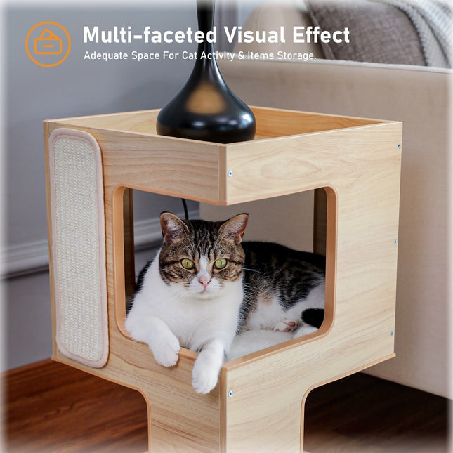House of Meows – Minimalist Cat House Side Table