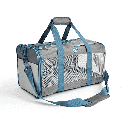 Barkbutler x Fofos Standard Carrier for Dogs and Cats (Grey/Blue)